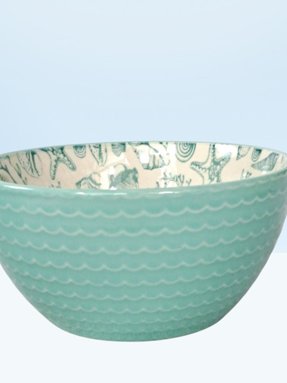 2 Pfaltzgraff Venice Soup Cereal Bowls 6" Wide x 3" Tall, Seashells, Ocean Beach - Picture 8 of 16